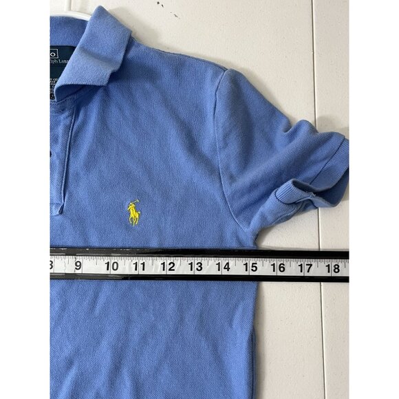 Ralph Lauren Boys Polo Shirt Size S 8 Blue Cotton Short Sleeve Preppy Casual Top - Picture 10 of 10